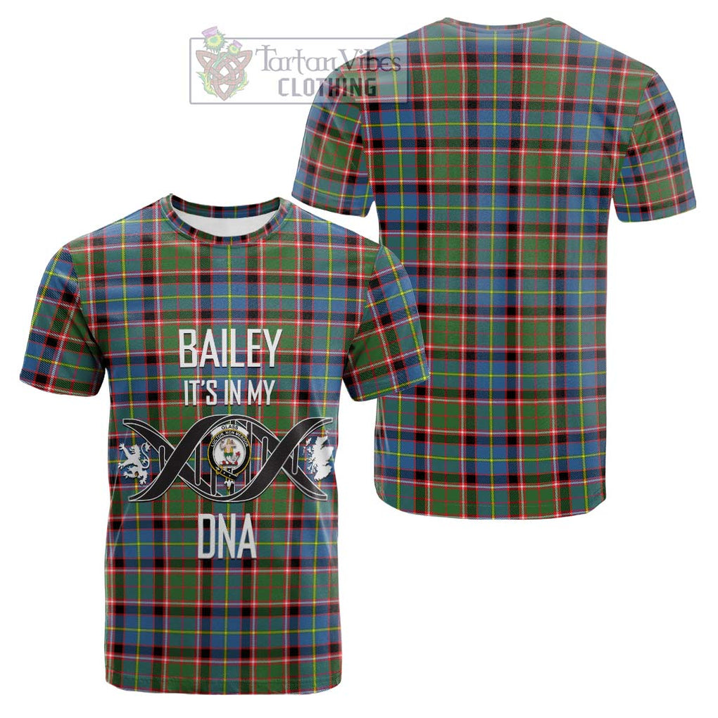 Tartan Vibes Clothing Glass Tartan Cotton T-shirt with Family Crest DNA In Me Style