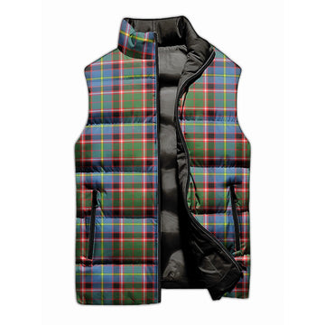 Glass Tartan Sleeveless Puffer Jacket