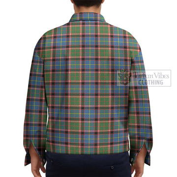 Glass Tartan Unisex Lapel Cotton Jacket