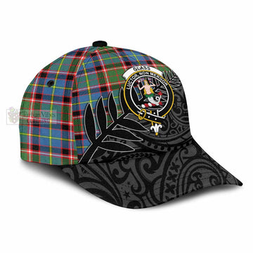 Glass Tartan Classic Cap with New Zealand Silver Fern Half Style