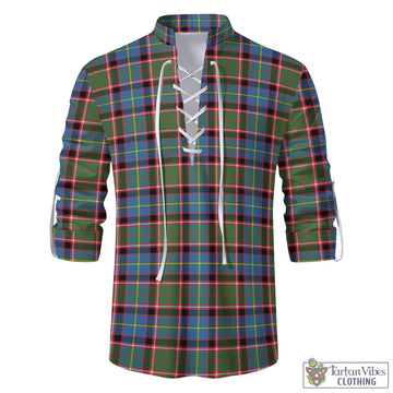 Glass Tartan Men's Scottish Traditional Jacobite Ghillie Kilt Shirt