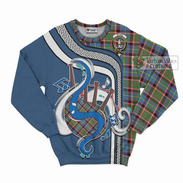 Glass Tartan Sweatshirt with Epic Bagpipe Style