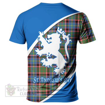 Glass Family Crest Tartan T-Shirt Celebrate Saint Andrew's Day in Style