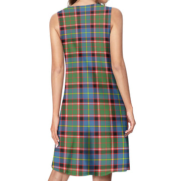 Glass Tartan Womens Casual Dresses