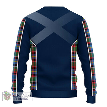 Glass Tartan Ugly Sweater with Family Crest and Lion Rampant Vibes Sport Style - Tartan Vibes Clothing