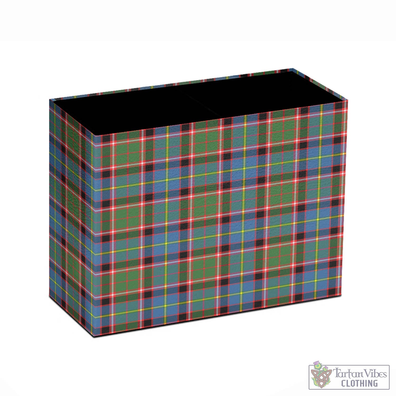 Tartan Vibes Clothing Glass Tartan Pen Holder