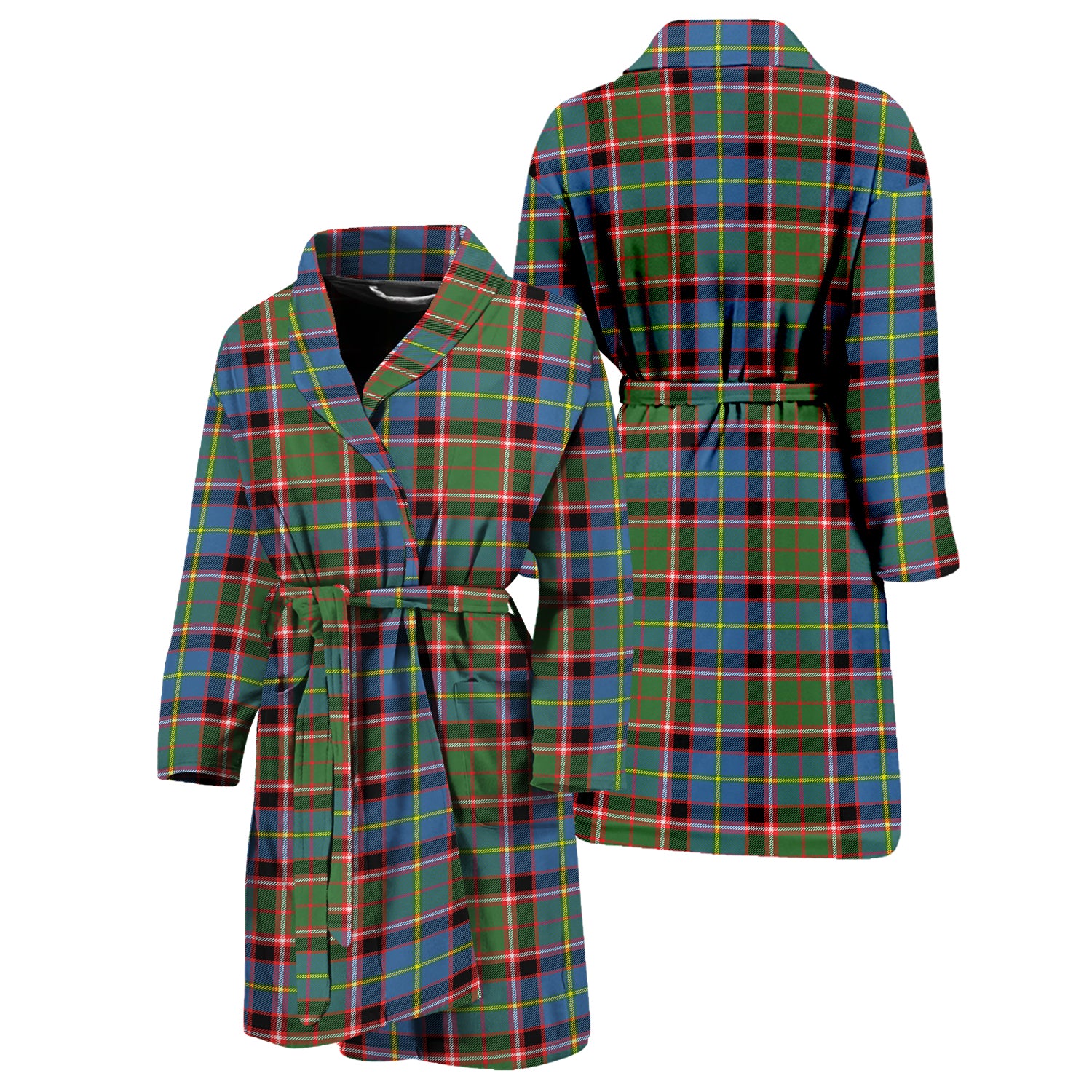 Glass Tartan Bathrobe Unisex M - Tartan Vibes Clothing