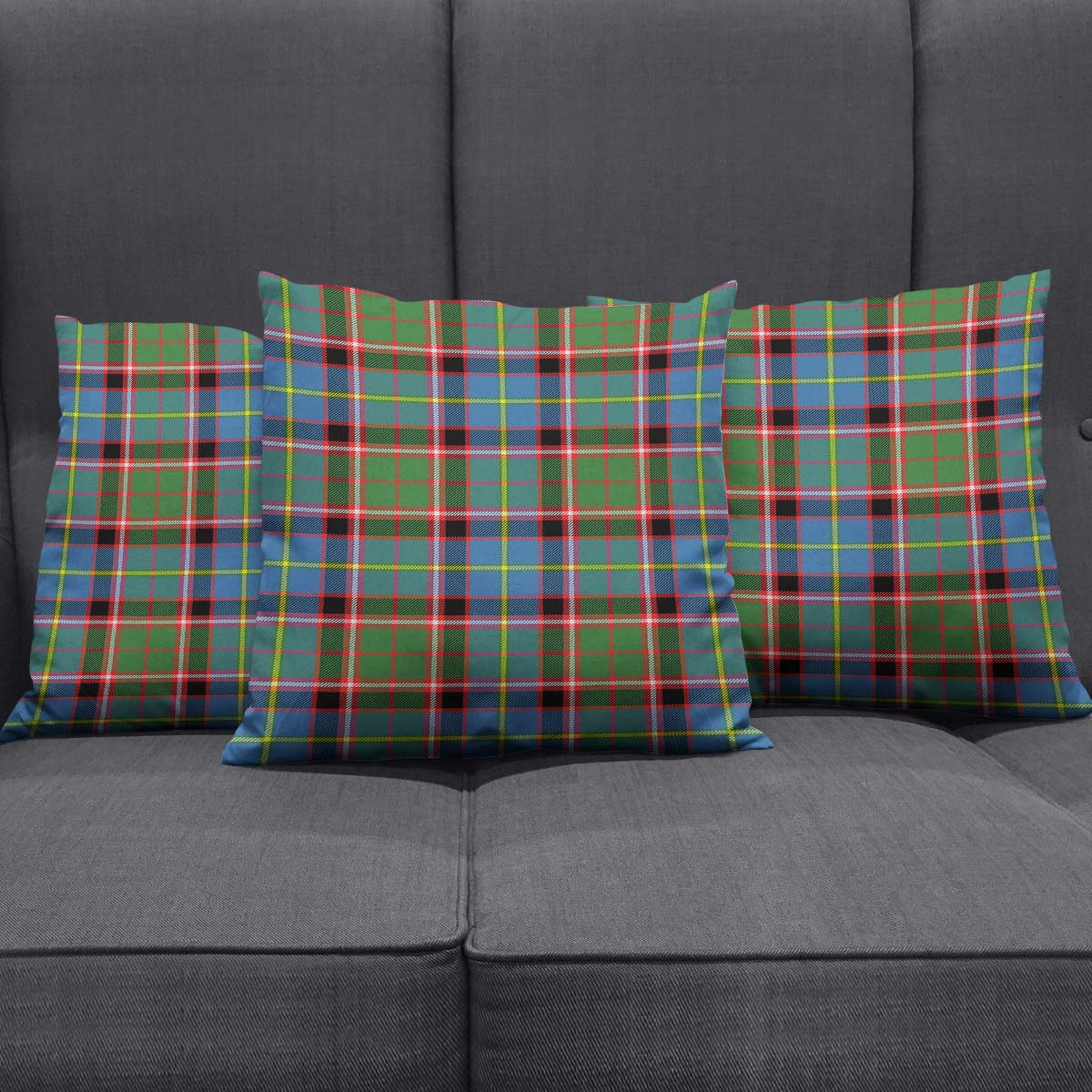 Glass Tartan Pillow Cover - Tartanvibesclothing