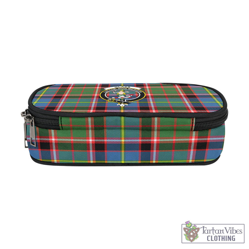 Tartan Vibes Clothing Glass Tartan Pen and Pencil Case with Family Crest