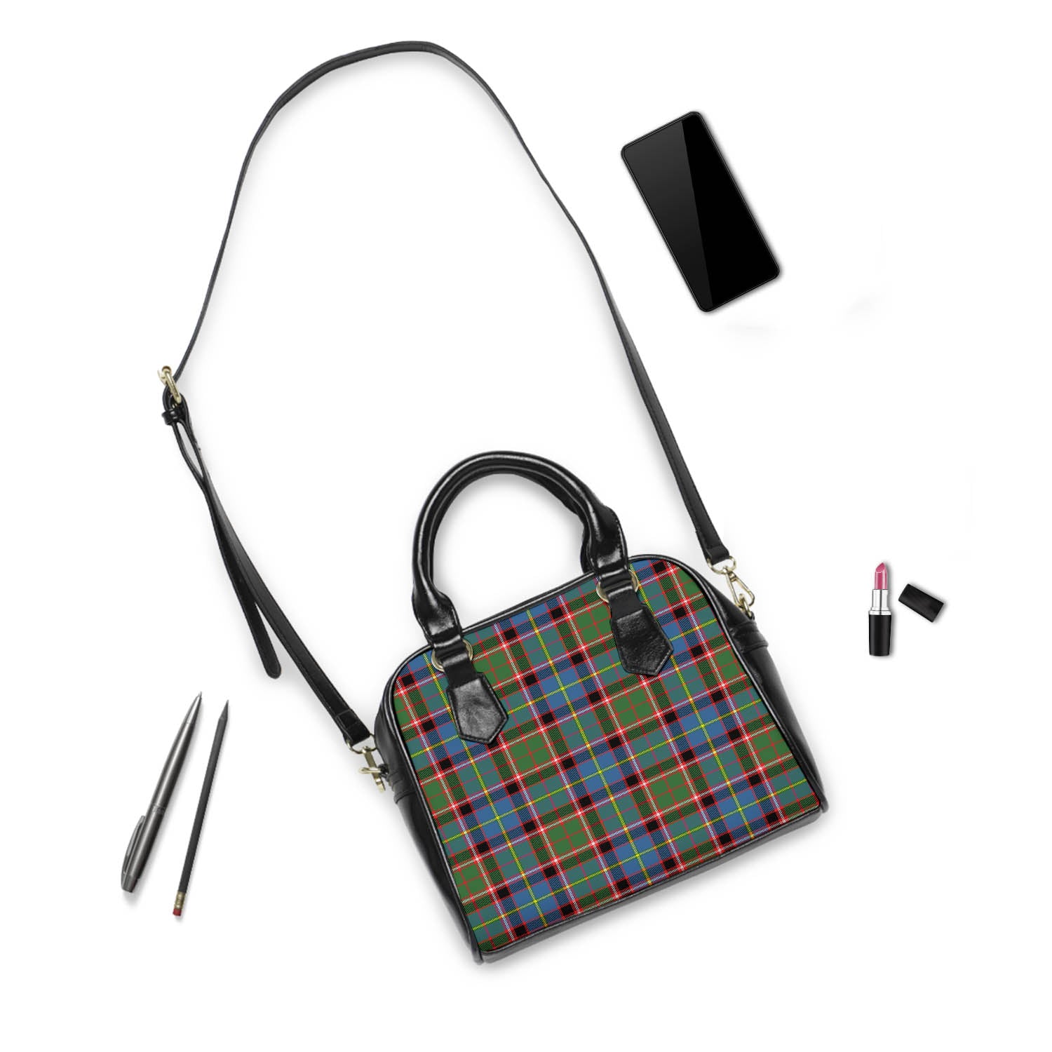 Glass Tartan Shoulder Handbags - Tartanvibesclothing