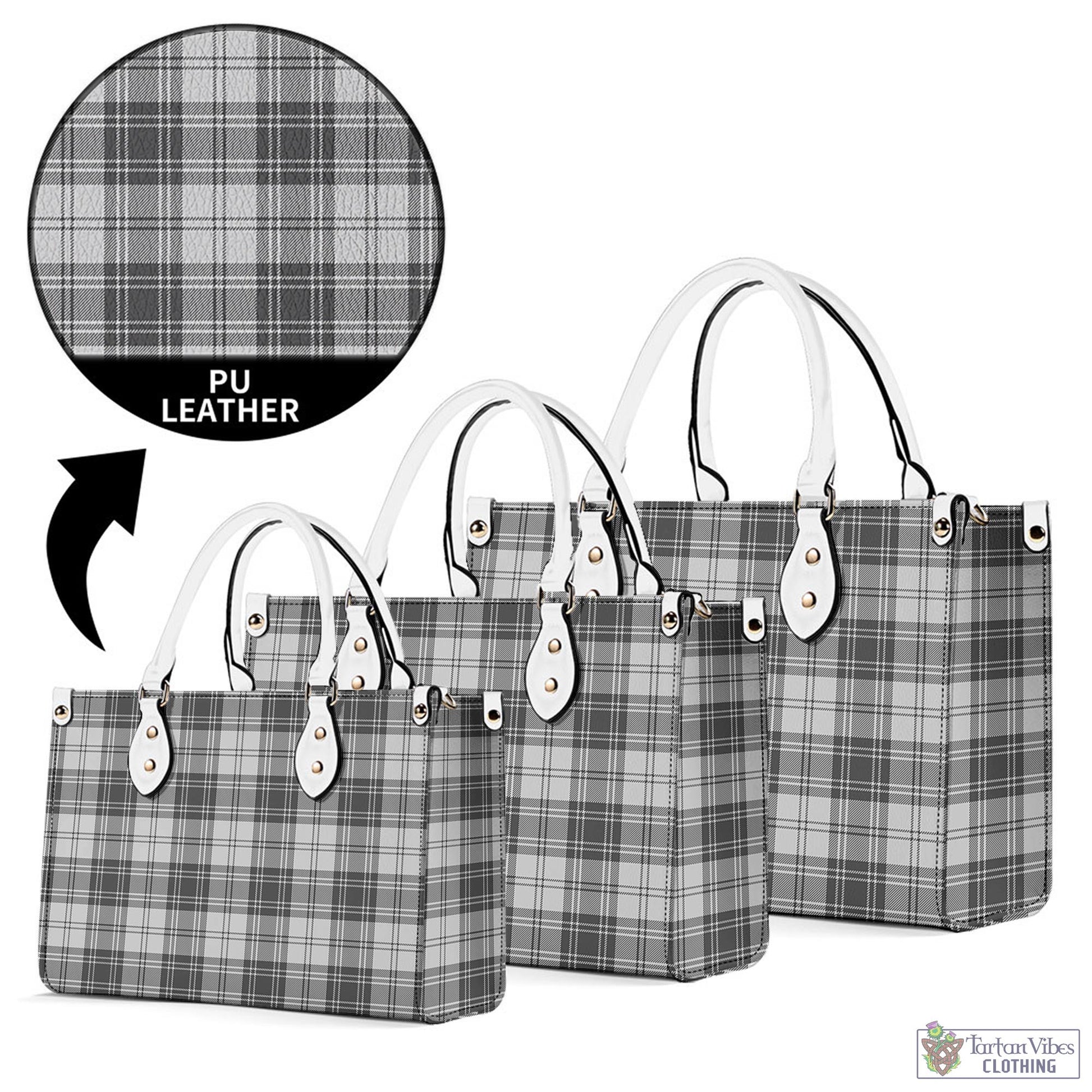 Tartan Vibes Clothing Glen Tartan Luxury Leather Handbags