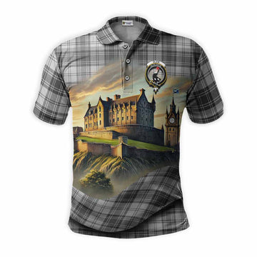 Glen Tartan Family Crest Polo Shirt with Scottish Ancient Castle Style Kid - Tartan Vibes Clothing