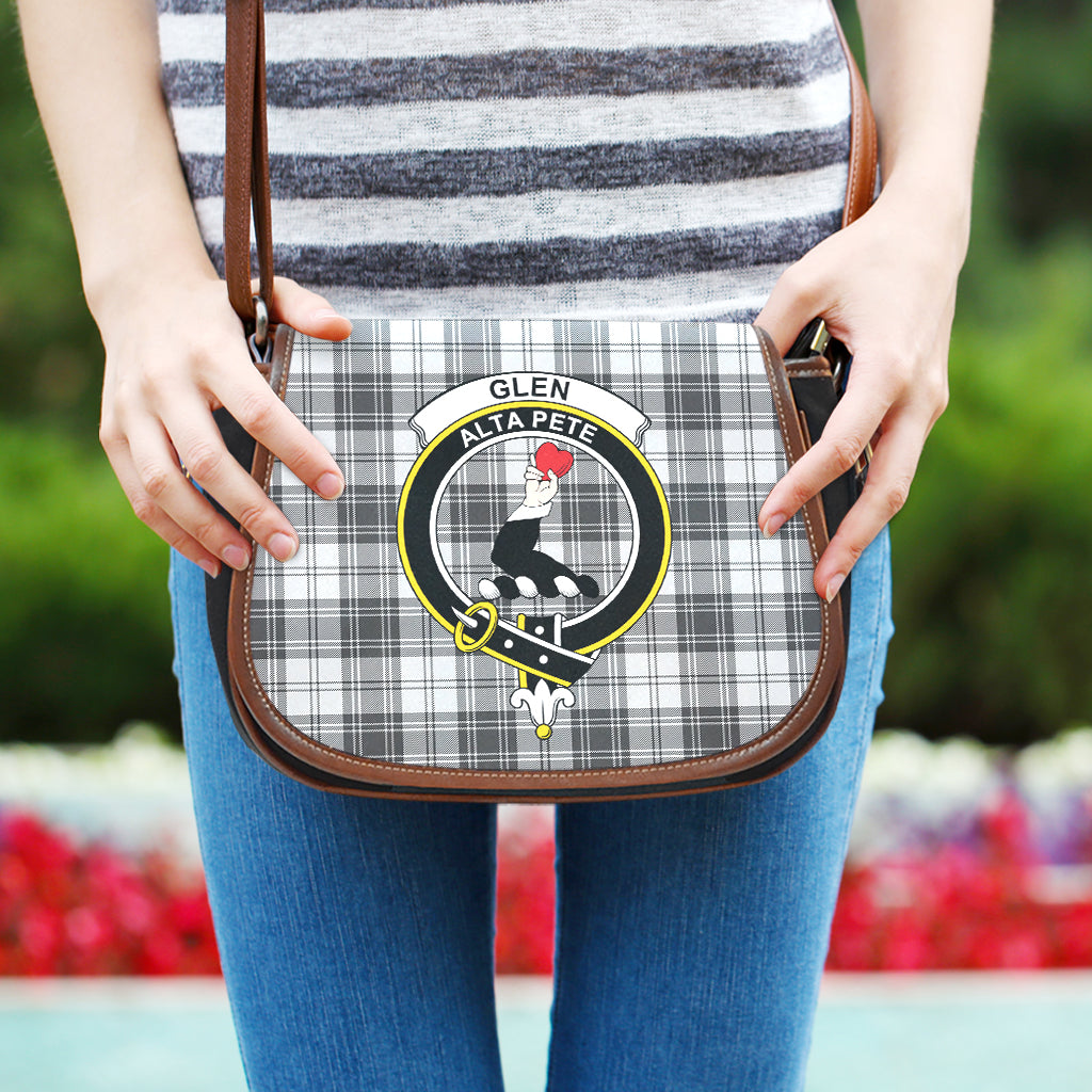 Glen Tartan Saddle Bag with Family Crest One Size - Tartan Vibes Clothing