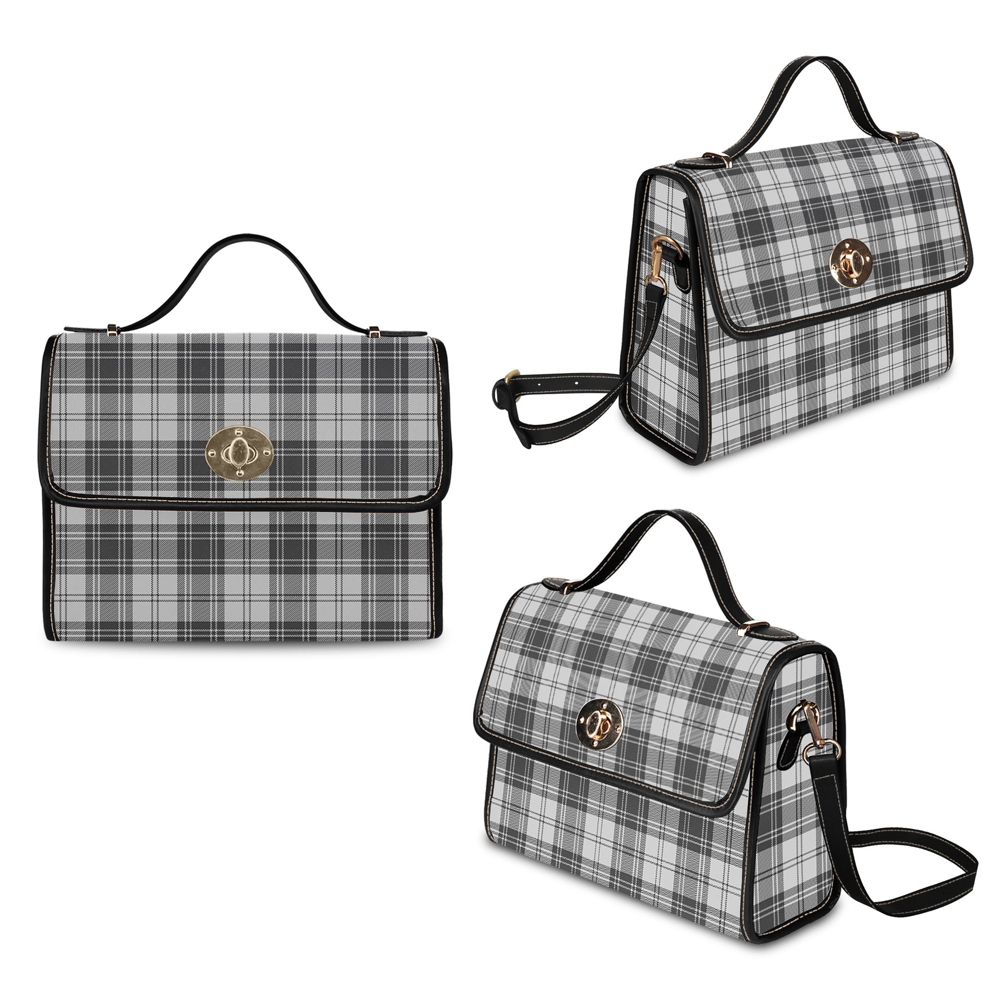 glen-tartan-leather-strap-waterproof-canvas-bag