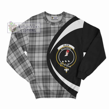 Glen Tartan Sweatshirt with Family Crest Circle Style