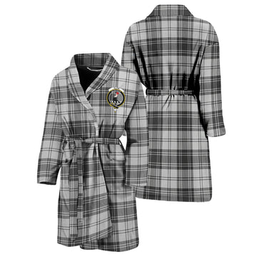 Glen Tartan Bathrobe with Family Crest