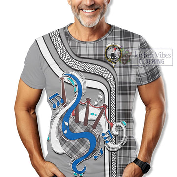 Glen Tartan T-Shirt with Epic Bagpipe Style