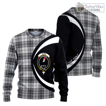 Glen Tartan Ugly Sweater with Family Crest Circle Style