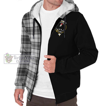 Glen Tartan Sherpa Hoodie with Family Crest and Half Of Me Style