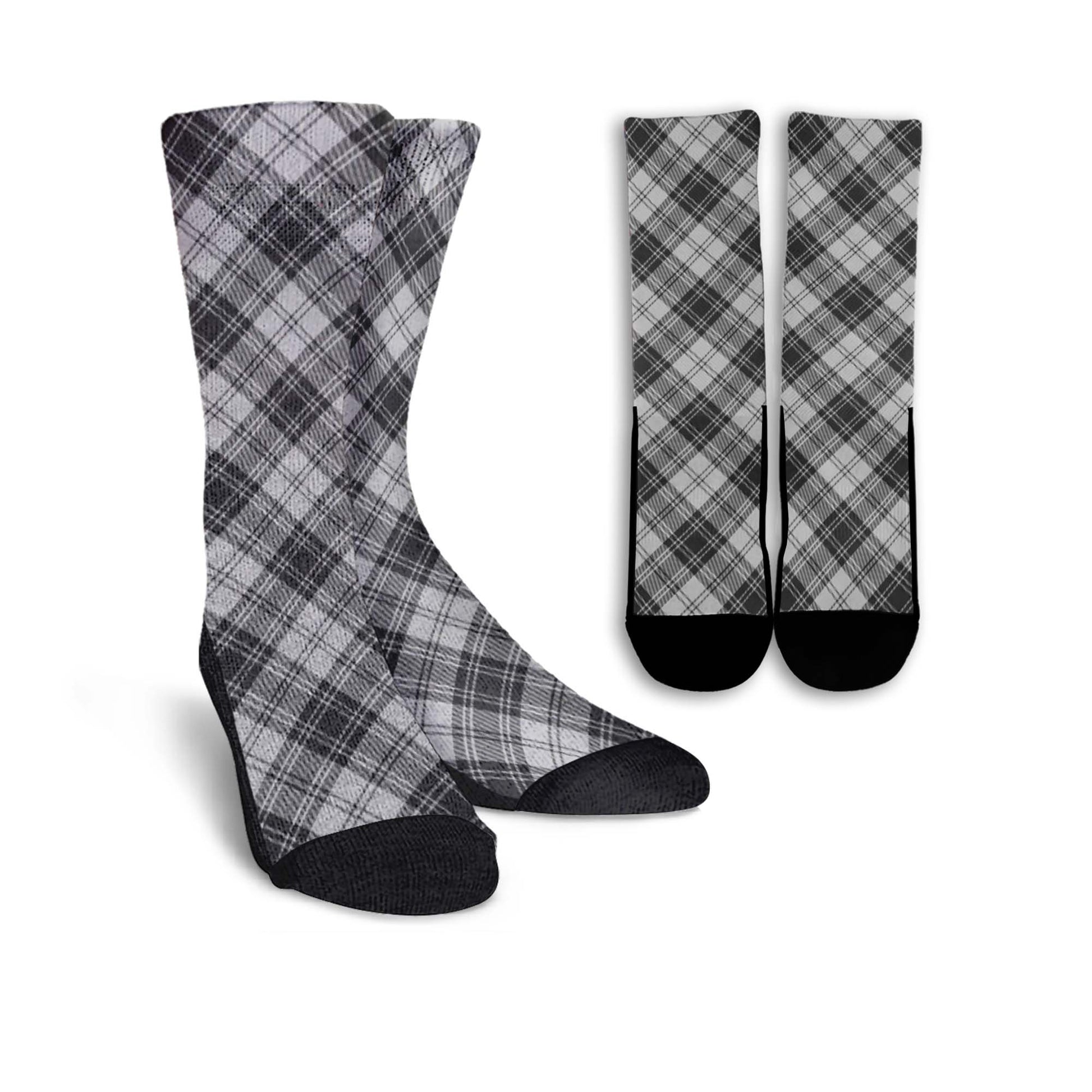 Glen Tartan Crew Socks Cross Tartan Style - Tartanvibesclothing
