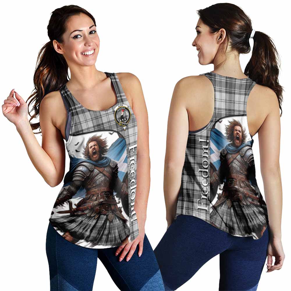 Tartan Vibes Clothing Glen Crest Tartan Women's Racerback Tanks Inspired by the Freedom of Scottish Warrior