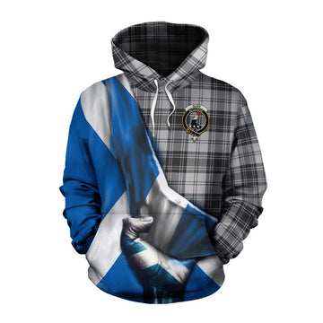 Glen Tartan Cotton Hoodie with Family Crest Scotland Patriotic Style Pullover Hoodie XS - Tartan Vibes Clothing