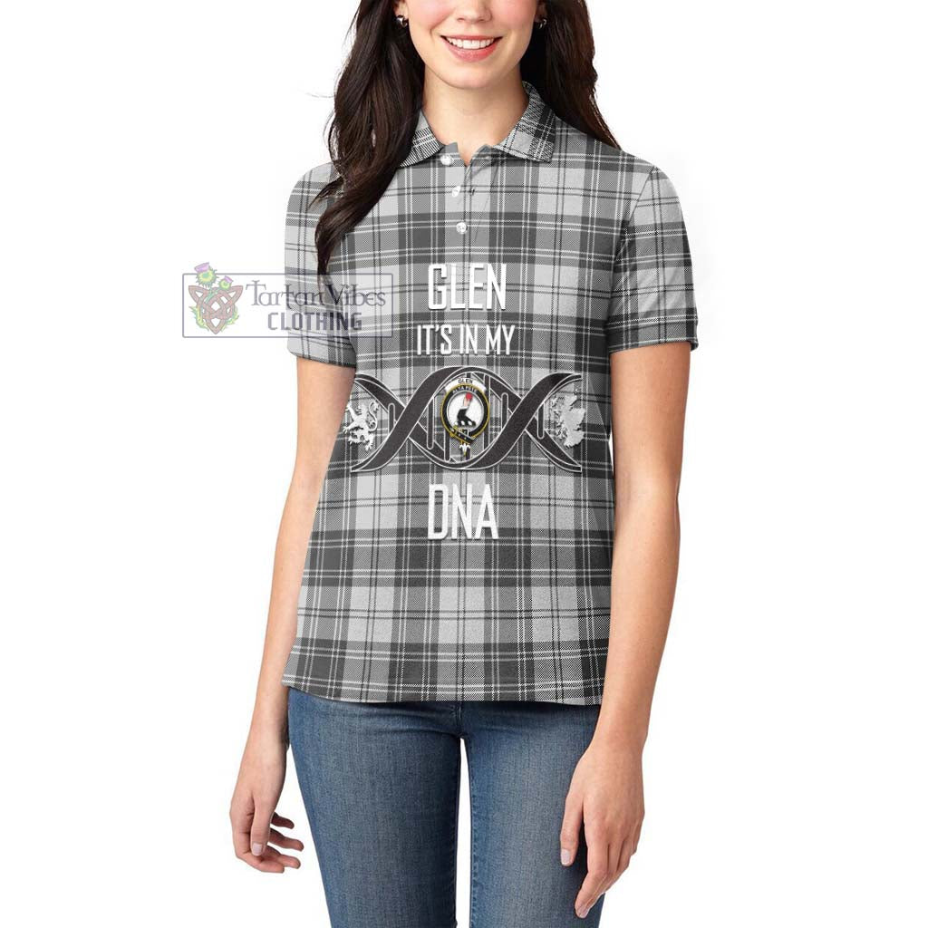 Tartan Vibes Clothing Glen Tartan Women's Polo Shirt with Family Crest DNA In Me Style