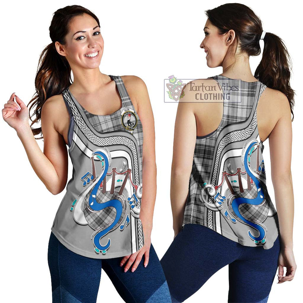 Glen Tartan Women's Racerback Tanks with Epic Bagpipe Style 4XL - Tartanvibesclothing Shop