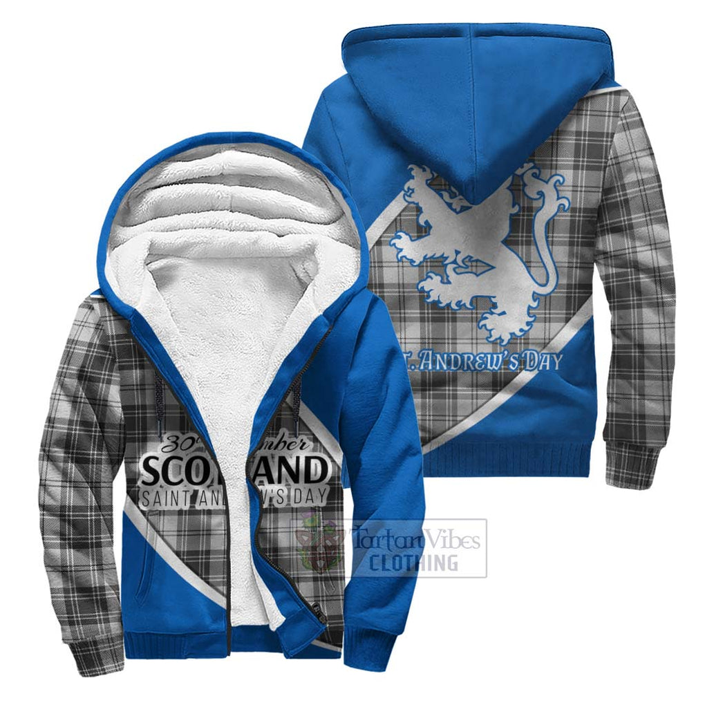 Tartan Vibes Clothing Glen Family Crest Tartan Sherpa Hoodie Celebrate Saint Andrew's Day in Style