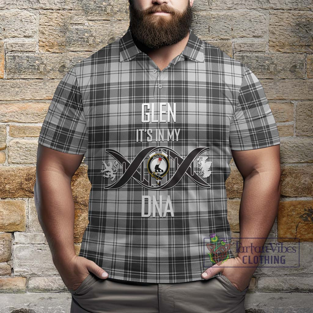 Tartan Vibes Clothing Glen Tartan Polo Shirt with Family Crest DNA In Me Style