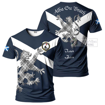 Glen Tartan Lion Rampant T-Shirt  Proudly Display Your Heritage with Alba Gu Brath and Clan Name