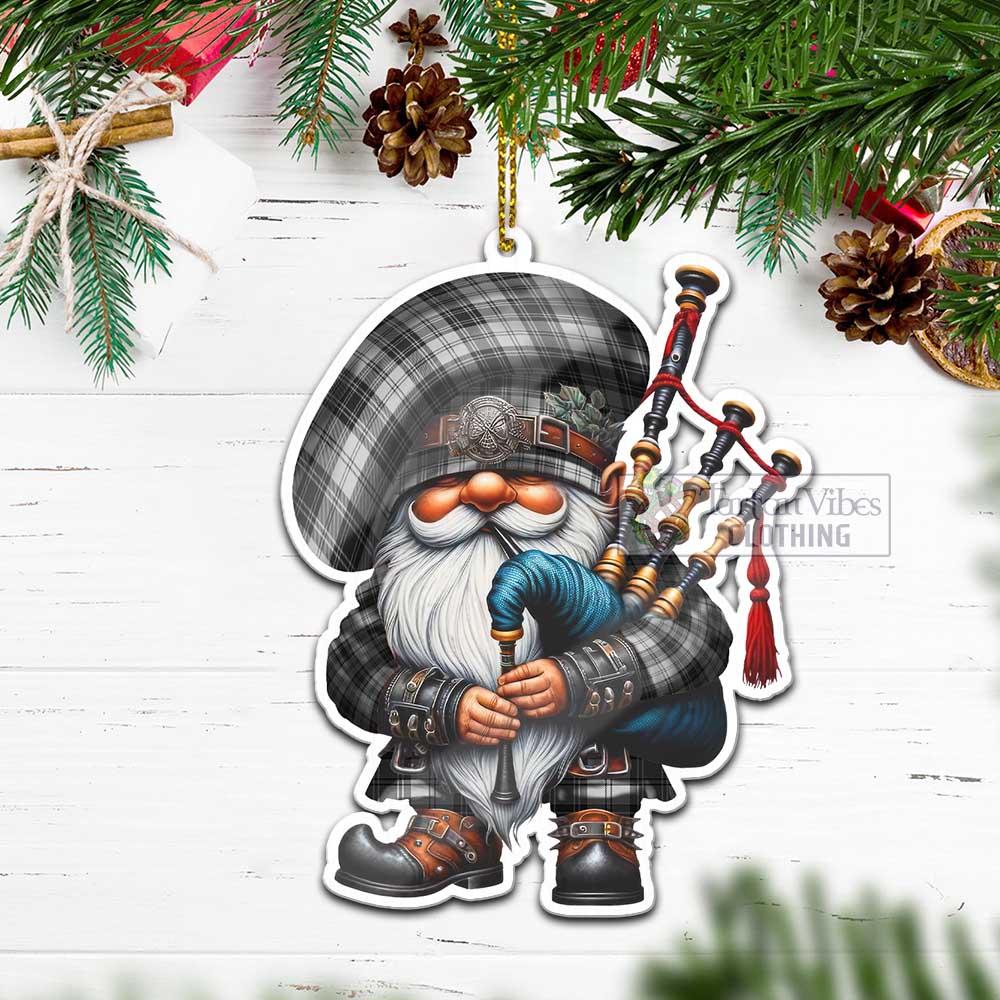 Tartan Vibes Clothing Glen Tartan Badpiper Gnome Christmas Ornament