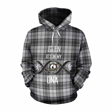 Glen Tartan Cotton Hoodie with Family Crest DNA In Me Style