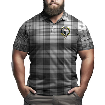 Glen Tartan Men's Polo Shirt with Family Crest