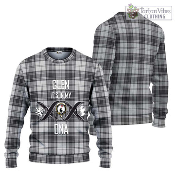 Glen Tartan Knitted Sweater with Family Crest DNA In Me Style