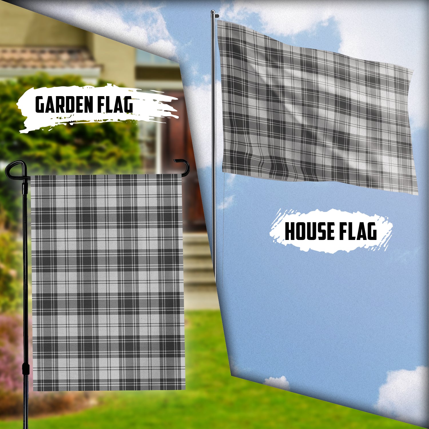 Glen Tartan Flag Garden Flag (Vertical) - Tartan Vibes Clothing