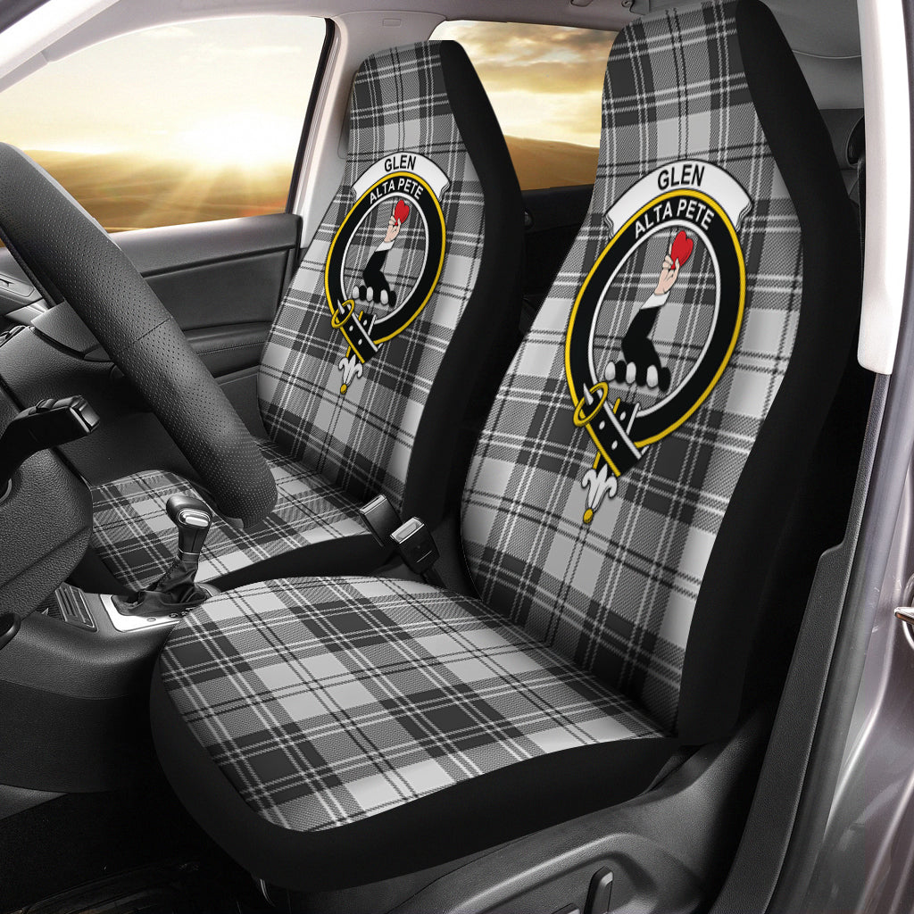 Glen Tartan Car Seat Cover with Family Crest One Size - Tartanvibesclothing