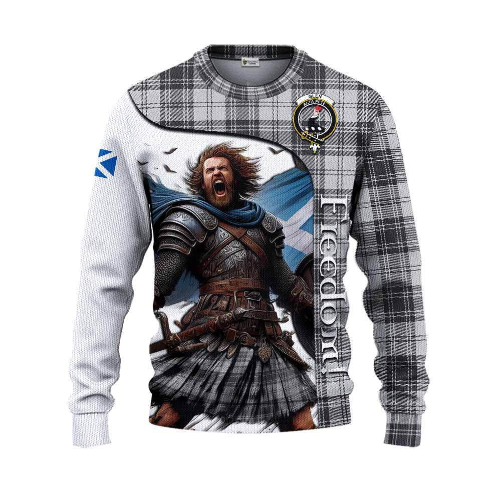 Tartan Vibes Clothing Glen Crest Tartan Knitted Sweater Inspired by the Freedom of Scottish Warrior