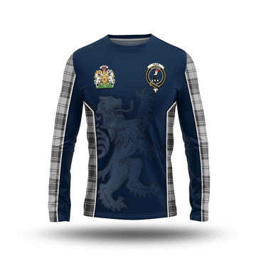 Glen Tartan Long Sleeve T-Shirt with Family Crest and Lion Rampant Vibes Sport Style