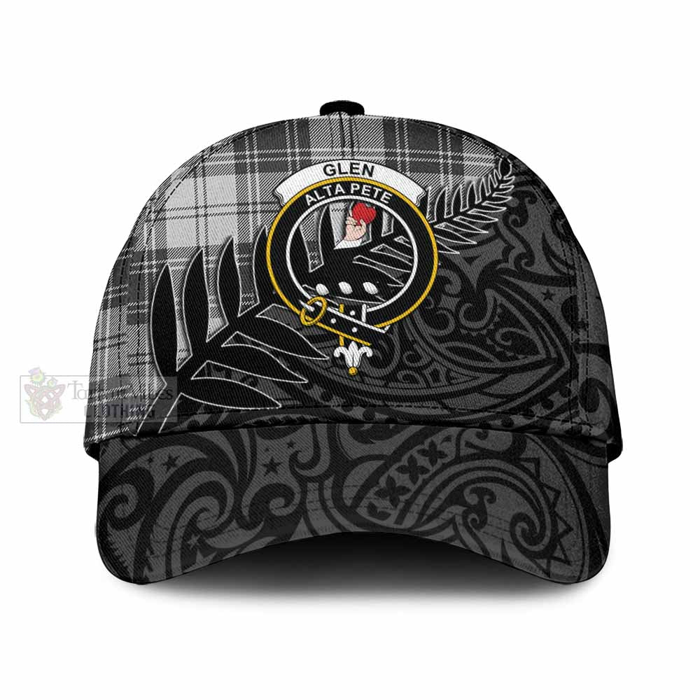 Tartan Vibes Clothing Glen Tartan Classic Cap with New Zealand Silver Fern Half Style