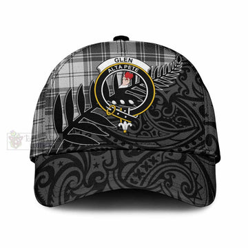 Glen Tartan Classic Cap with New Zealand Silver Fern Half Style