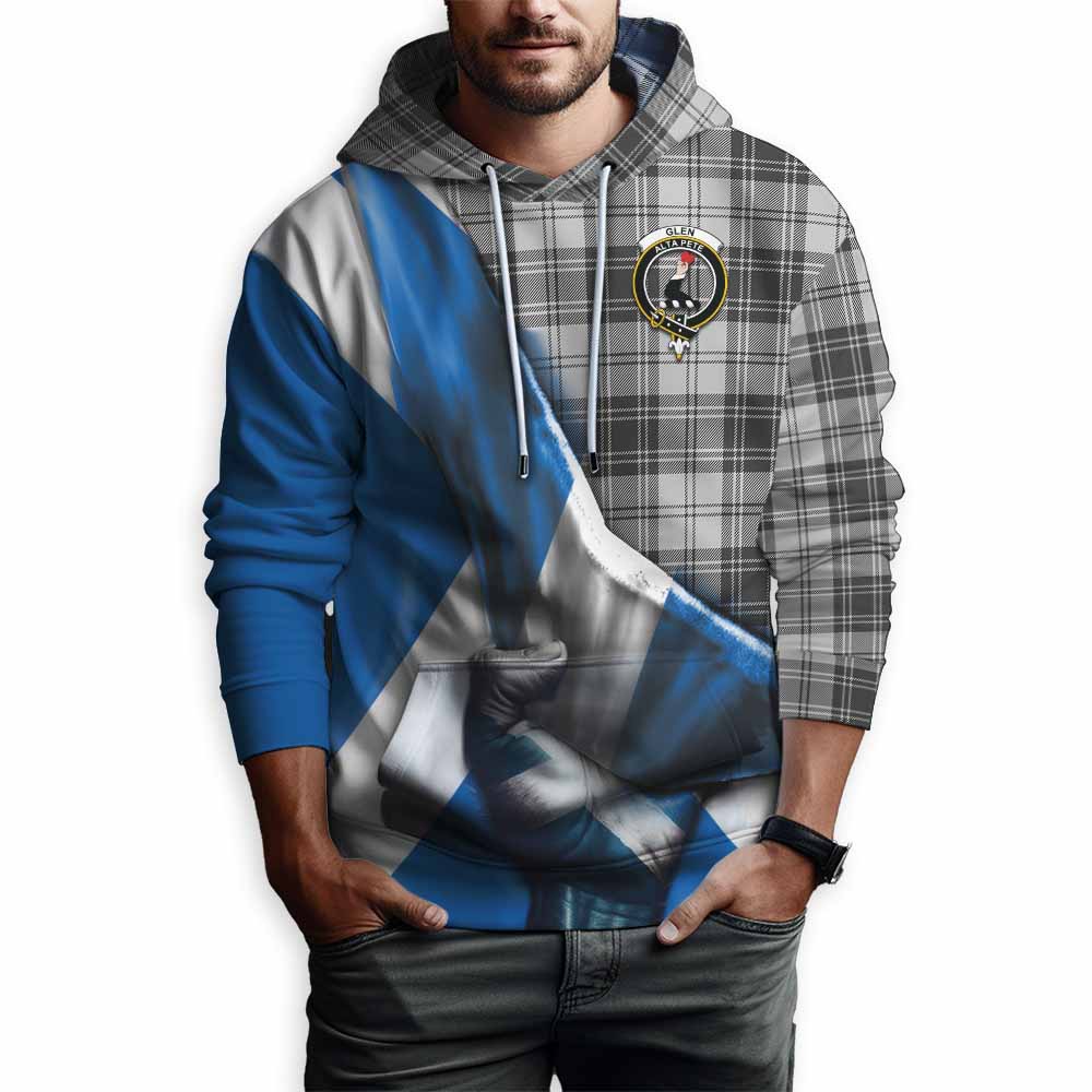 Tartan Vibes Clothing Glen Tartan Hoodie with Family Crest Scotland Patriotic Style