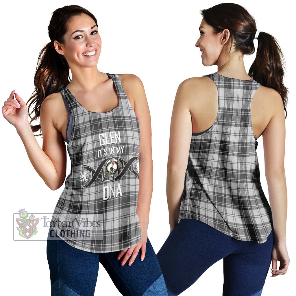 Tartan Vibes Clothing Glen Tartan Women's Racerback Tanks with Family Crest DNA In Me Style