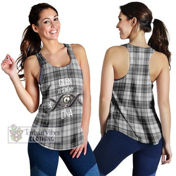 Glen Tartan Women's Racerback Tanks with Family Crest DNA In Me Style