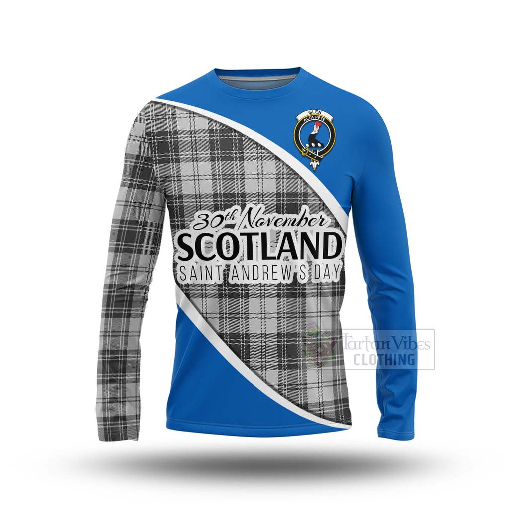 Tartan Vibes Clothing Glen Family Crest Tartan Long Sleeve T-Shirt Celebrate Saint Andrew's Day in Style