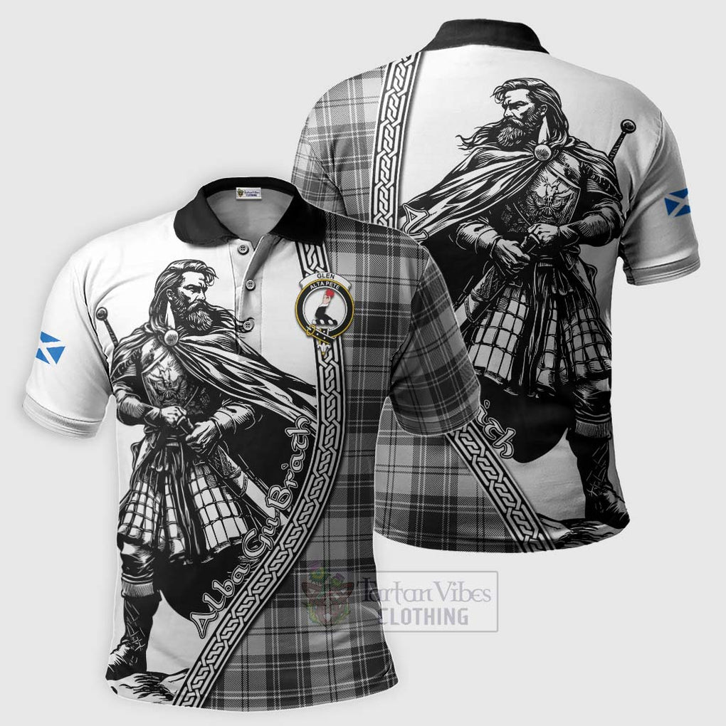 Tartan Vibes Clothing Glen Tartan Clan Crest Polo Shirt with Highlander Warrior Celtic Style