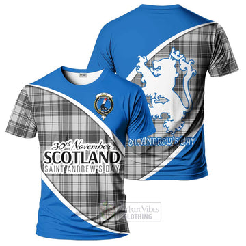 Glen Family Crest Tartan T-Shirt Celebrate Saint Andrew's Day in Style