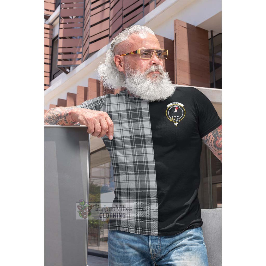 Tartan Vibes Clothing Glen Tartan Cotton T-shirt with Family Crest and Half Of Me Style