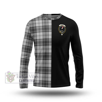 Glen Tartan Long Sleeve T-Shirt with Family Crest and Half Of Me Style