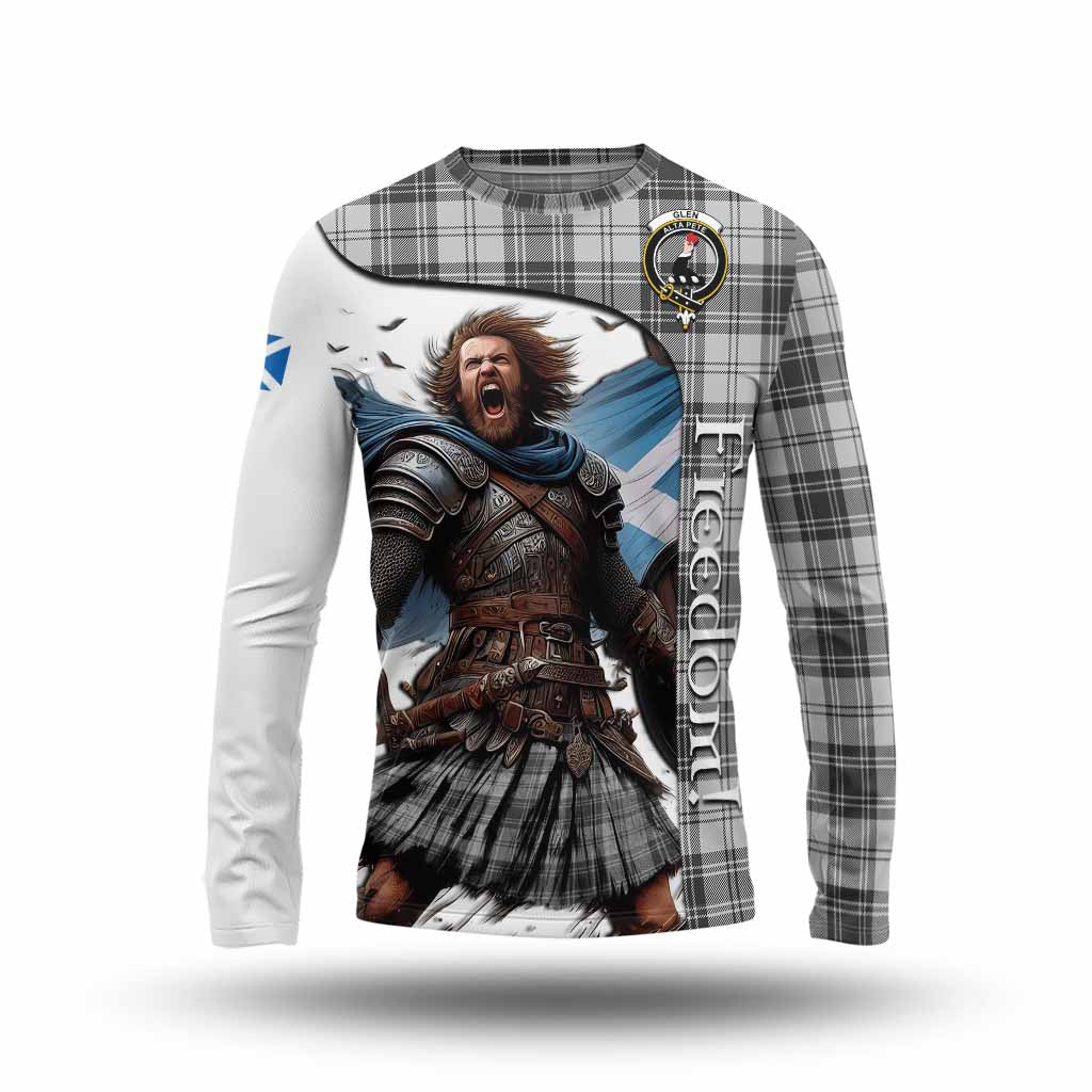 Tartan Vibes Clothing Glen Crest Tartan Long Sleeve T-Shirt Inspired by the Freedom of Scottish Warrior